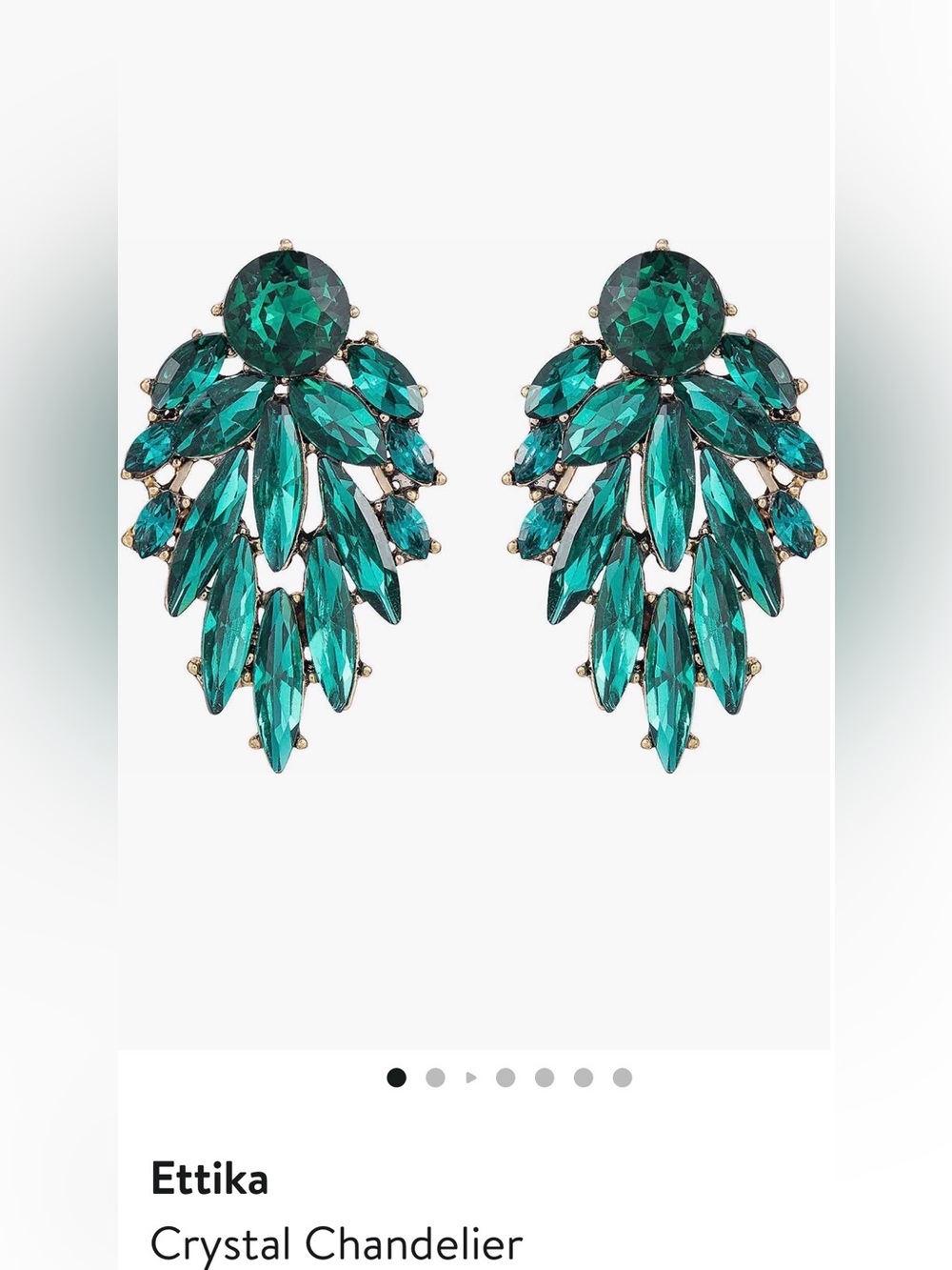 Ettika NEW Crystal chandelier earrings $55 MSRP